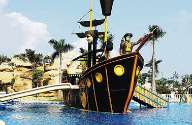 Подгонянное оборудование парка воды игры Aqua корабля/корсара пирата стеклоткани