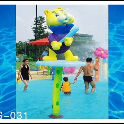 качество  Customized Fiberglass Spray Park Equipment, Spray Cat Water Sprayground For Kids Adults Фабрика