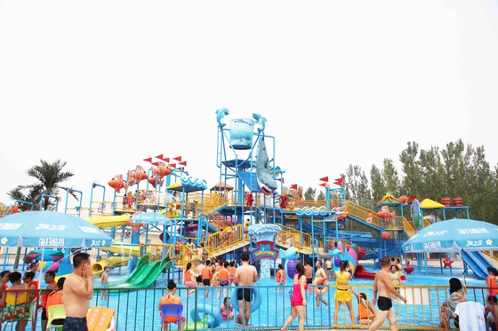 Спортивная площадка Aqua тематического парка воды корабля пирата с стальной структурой