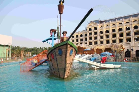 Оборудование парка воды игры Aqua корсара/большой корабль пирата стеклоткани курорта праздника