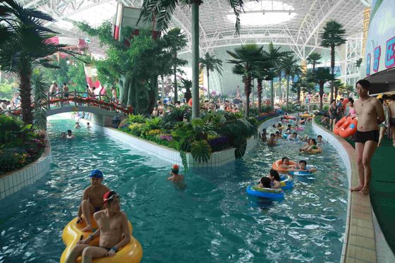 Река сильного большого аквапарк ленивое/гальванизировало поддерживать стали углерода