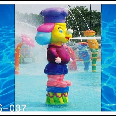 Парк воды игры Aqua Sprayground воды, оборудование парка брызга шаржа обезьяны форменное