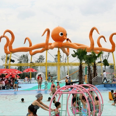 Подгонянный напольный брызг восьминога для деталей парка воды игры Aqua