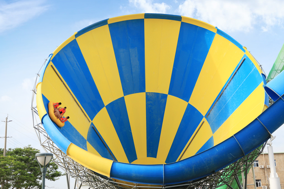 Подгонянная супер высота платформы водных горок 14.6м стеклоткани торнадо для тематического аквапарк