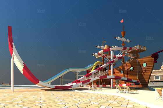 Настройка крытого аквапарка с торговым центром