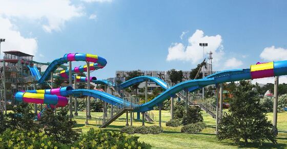 Flying Dragon Fiberglass Water Slide with 13m Platform Height, 360 Persons/Hour Capacity, and Hot-Dip Galvanized Steel Structure