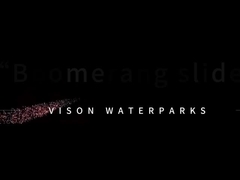 Наружные водные горки, парки развлечений Бумеранг Аква горка для 2 человек