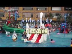 Водяные горки из стекловолокна для детей, водные горки для бассейна для детей с безопасной высотой